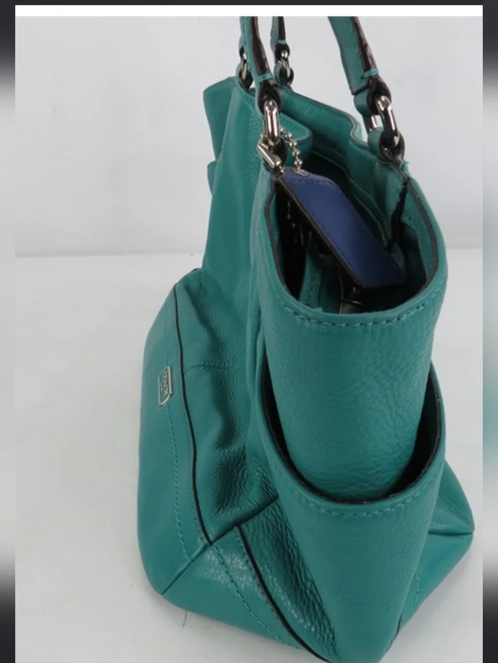 Coach Carrie Pebble Leather Shoulder Bag